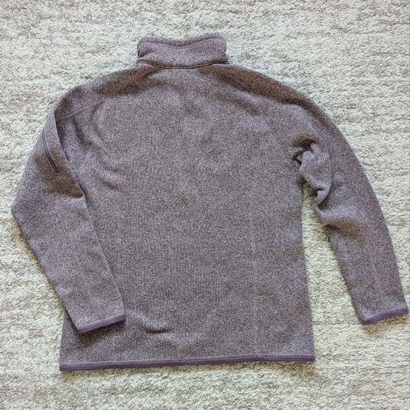 Patagonia better sweater 1/4 zip fleece lined pullover purple - Picture 6 of 8